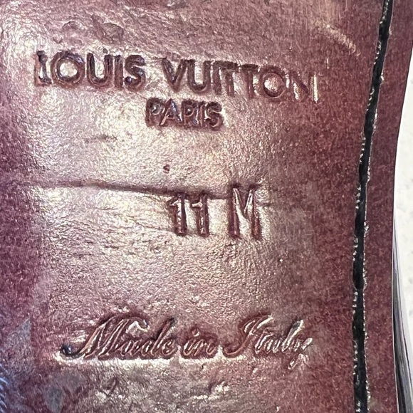 Louis Vuitton Black Patent Leather damier heel Loafers - Picture 11 of 11